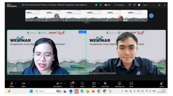 Transformasi Tata Kelola Kearsipan Digital: Bapelkes Cikarang Gelar Webinar COP JF Arsiparis Berbasis Plataran Sehat